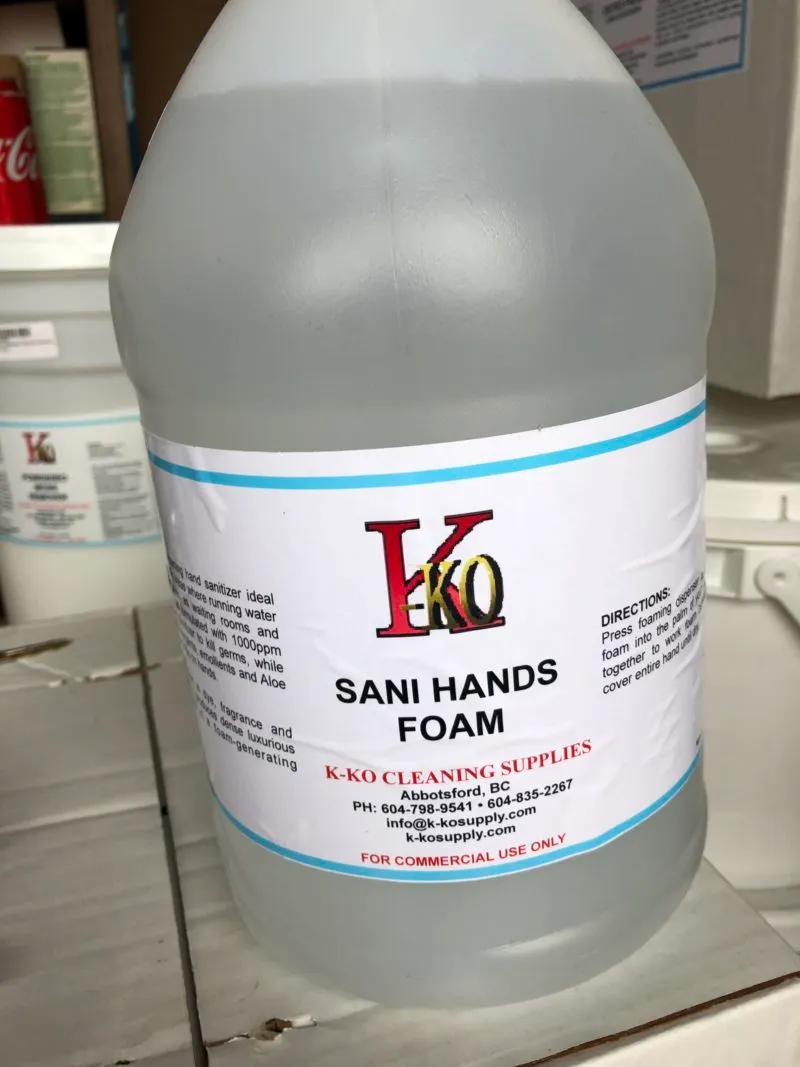 SANI HANDS FOAM 4 L.