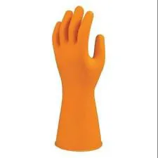 RUBBER GLOVES ORANGE - (PAIR)