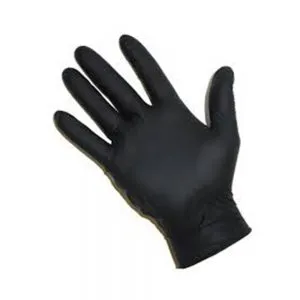 BLACK NITRILE GLOVES